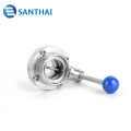 Hot sell Sanitary Stainless Steel Pull Handle Brew Beer Dairy Product Butterfly Valve